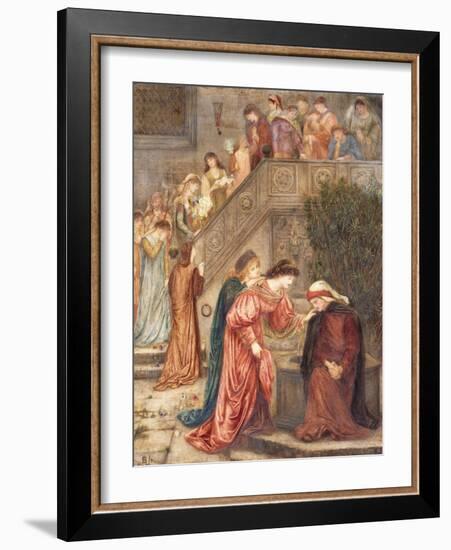 Certain Ladies of Her Companionship Gathered Themselves with Beatrice-Marie Spartali Stillman-Framed Giclee Print