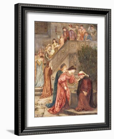 Certain Ladies of Her Companionship Gathered Themselves with Beatrice-Marie Spartali Stillman-Framed Giclee Print