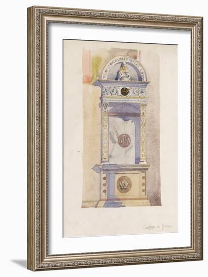 Certosa di Pavia, Study of a Jesuit Altar, 1891-Charles Rennie Mackintosh-Framed Giclee Print