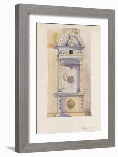 Certosa di Pavia, Study of a Jesuit Altar, 1891-Charles Rennie Mackintosh-Framed Giclee Print