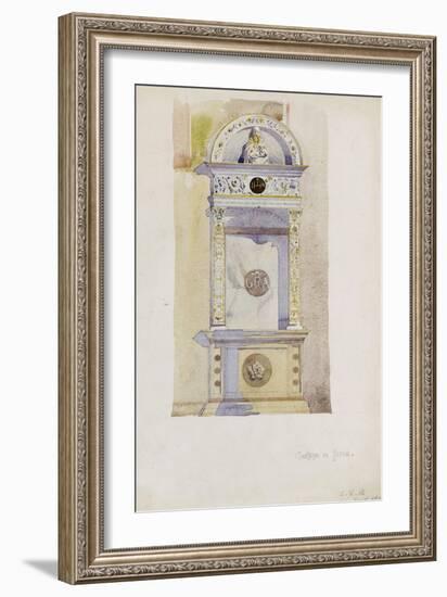 Certosa di Pavia, Study of a Jesuit Altar, 1891-Charles Rennie Mackintosh-Framed Giclee Print