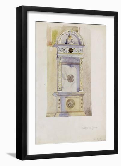 Certosa di Pavia, Study of a Jesuit Altar, 1891-Charles Rennie Mackintosh-Framed Giclee Print