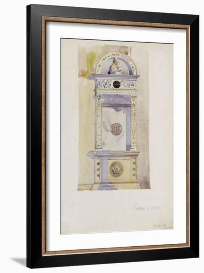 Certosa di Pavia, Study of a Jesuit Altar, 1891-Charles Rennie Mackintosh-Framed Giclee Print