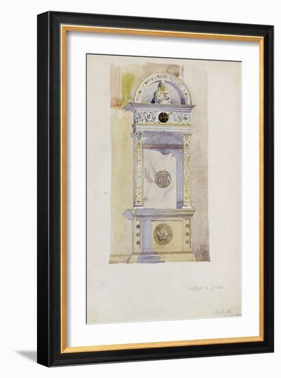 Certosa di Pavia, Study of a Jesuit Altar, 1891-Charles Rennie Mackintosh-Framed Giclee Print