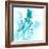 Cerulean Aqua Splash I-June Vess-Framed Art Print