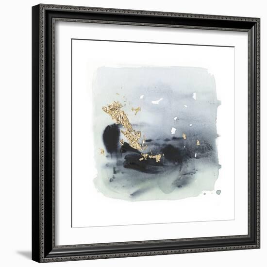 Cerulean & Gold II-null-Framed Art Print