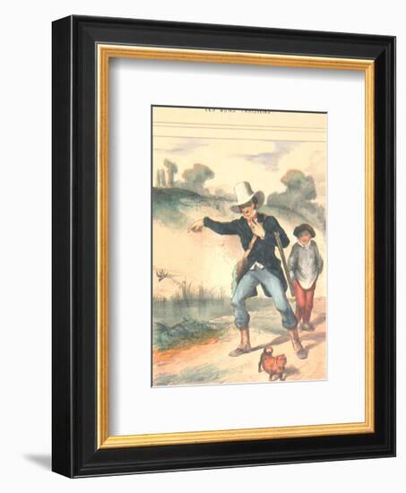 Ces Bons Parisiens-Louis Aubert-Framed Premium Edition