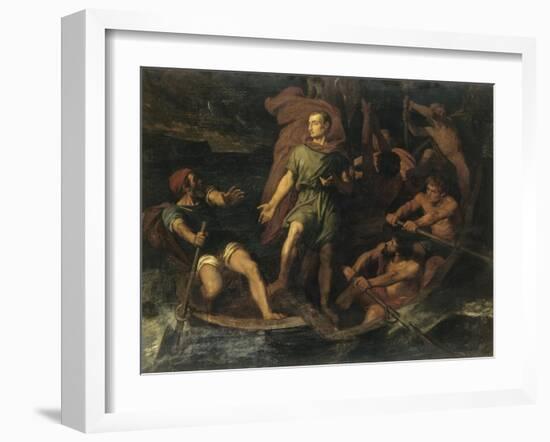 César et sa fortune-Jules Elie Delaunay-Framed Giclee Print