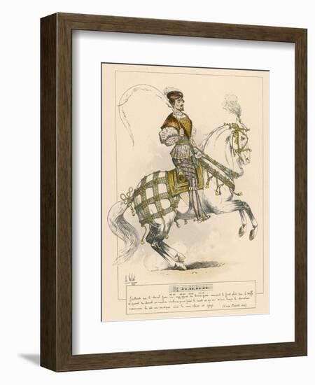 Cesar Fieschi on Horse-null-Framed Art Print