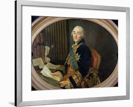 Cesar-Gabriel De Choiseul-Chevigny (1712-85) Duc De Praslin, 1763-Alexander Roslin-Framed Giclee Print