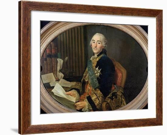 Cesar-Gabriel De Choiseul-Chevigny (1712-85) Duc De Praslin, 1763-Alexander Roslin-Framed Giclee Print