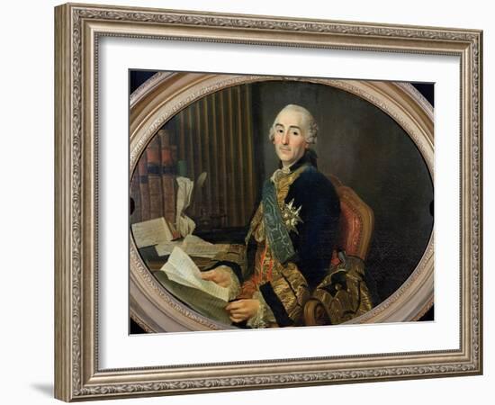 Cesar-Gabriel De Choiseul-Chevigny (1712-85) Duc De Praslin, 1763-Alexander Roslin-Framed Giclee Print