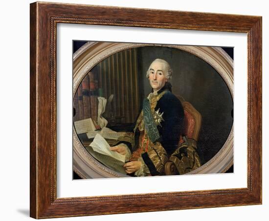 Cesar-Gabriel De Choiseul-Chevigny (1712-85) Duc De Praslin, 1763-Alexander Roslin-Framed Giclee Print