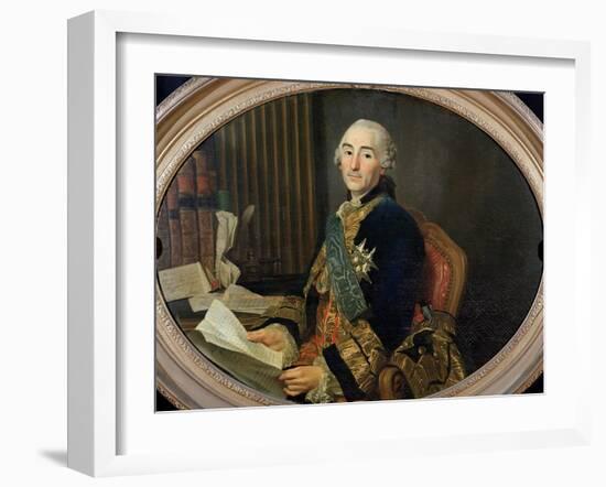 Cesar-Gabriel De Choiseul-Chevigny (1712-85) Duc De Praslin, 1763-Alexander Roslin-Framed Giclee Print