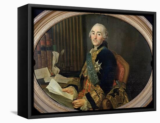 Cesar-Gabriel De Choiseul-Chevigny (1712-85) Duc De Praslin, 1763-Alexander Roslin-Framed Premier Image Canvas