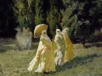 The Favorites in the Park, 1870-Cesare Biseo-Framed Giclee Print