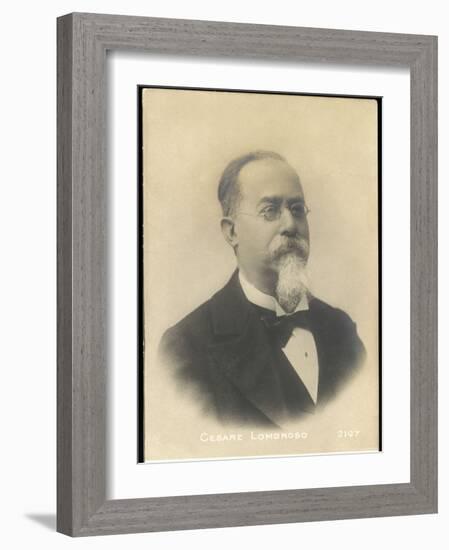 Cesare Lombroso Italian Physician and Criminologist-null-Framed Photographic Print