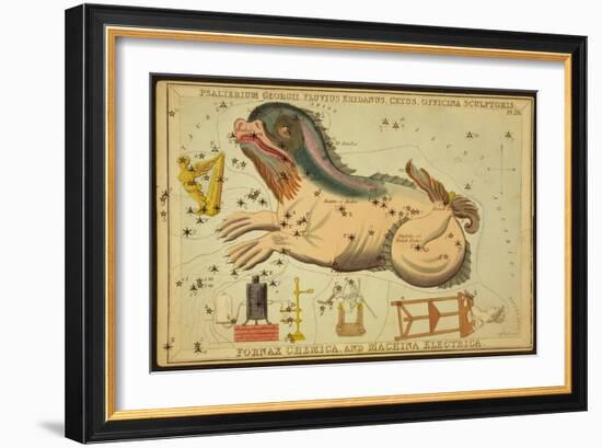 Cetus and Eridanus Constellations, 1825-Science Source-Framed Giclee Print