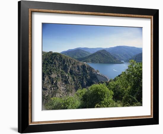 Cevennes Dam, in Lozere, Languedoc Roussillon, France-David Hughes-Framed Photographic Print