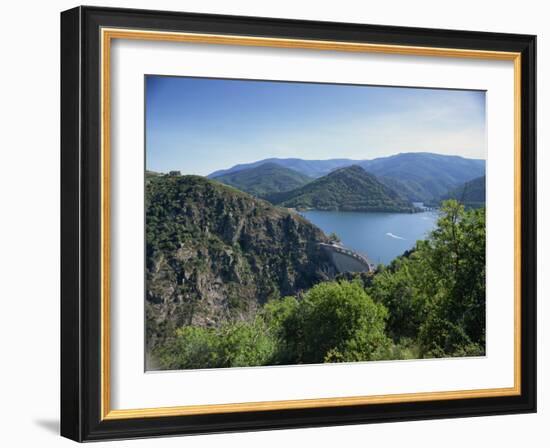 Cevennes Dam, in Lozere, Languedoc Roussillon, France-David Hughes-Framed Photographic Print