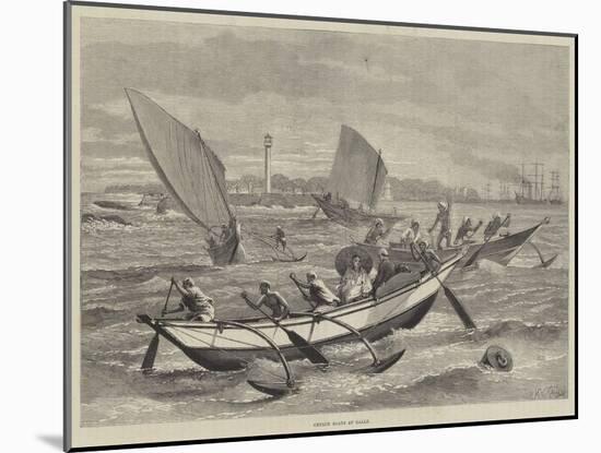 Ceylon Boats at Galle-Matthew White Ridley-Mounted Giclee Print