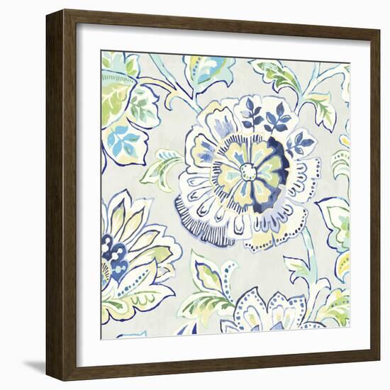 Ceylon Gardens IV Indigo-Wild Apple Portfolio-Framed Art Print