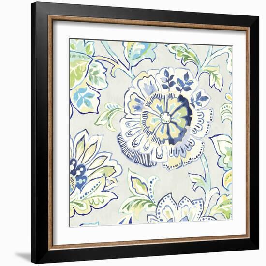 Ceylon Gardens IV Indigo-Wild Apple Portfolio-Framed Art Print