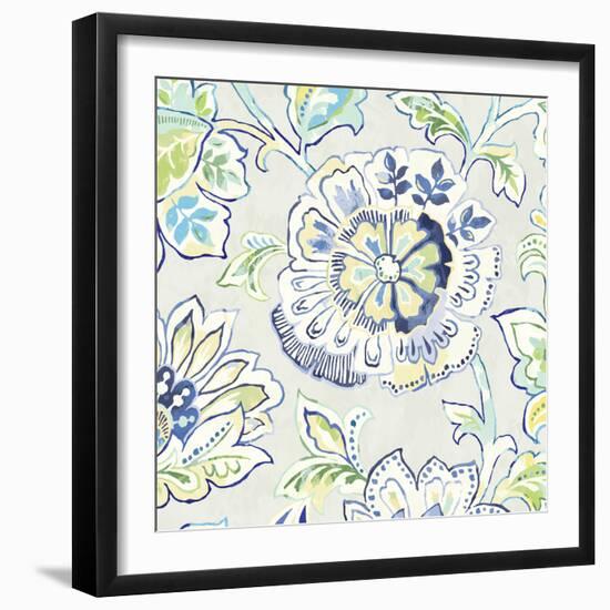 Ceylon Gardens IV Indigo-Wild Apple Portfolio-Framed Art Print