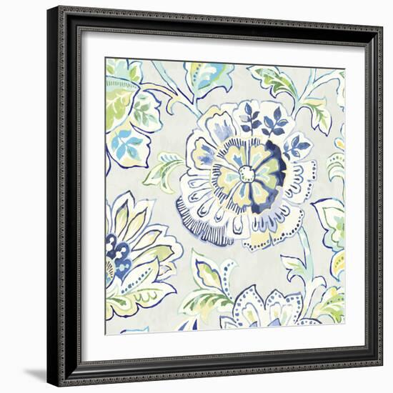 Ceylon Gardens IV Indigo-Wild Apple Portfolio-Framed Art Print