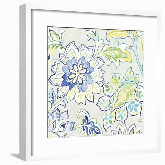 Ceylon Gardens VI Indigo-Wild Apple Portfolio-Framed Art Print