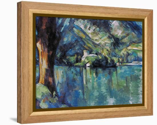 Cezanne: Annecy Lake, 1896-Paul C?zanne-Framed Premier Image Canvas