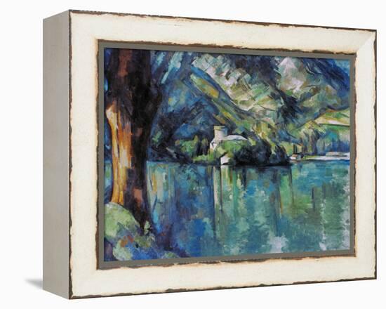 Cezanne: Annecy Lake, 1896-Paul C?zanne-Framed Premier Image Canvas