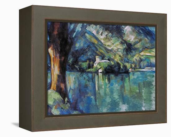 Cezanne: Annecy Lake, 1896-Paul C?zanne-Framed Premier Image Canvas