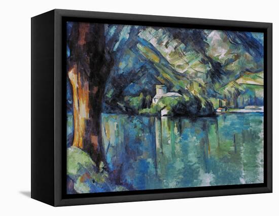 Cezanne: Annecy Lake, 1896-Paul C?zanne-Framed Premier Image Canvas