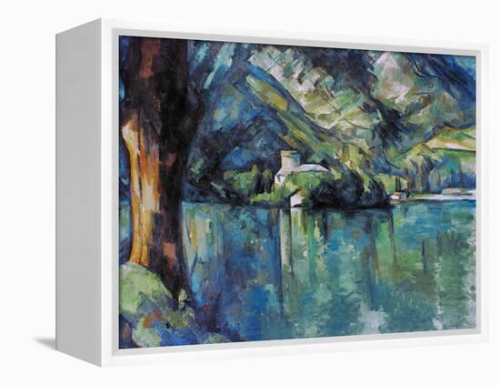 Cezanne: Annecy Lake, 1896-Paul C?zanne-Framed Premier Image Canvas