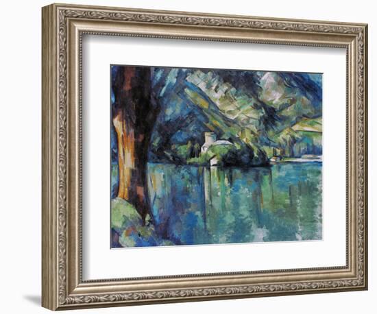 Cezanne: Annecy Lake, 1896-Paul C?zanne-Framed Premium Giclee Print