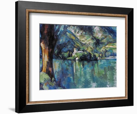 Cezanne: Annecy Lake, 1896-Paul C?zanne-Framed Premium Giclee Print