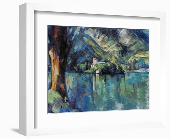 Cezanne: Annecy Lake, 1896-Paul C?zanne-Framed Premium Giclee Print