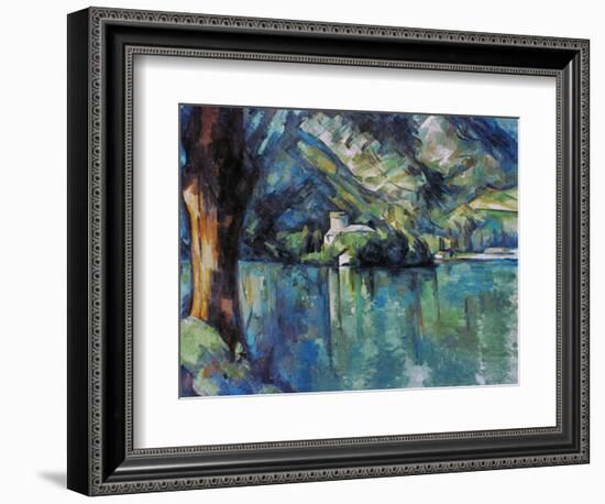 Cezanne: Annecy Lake, 1896-Paul C?zanne-Framed Premium Giclee Print