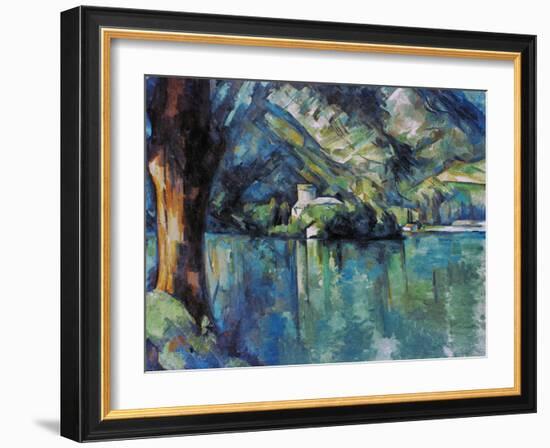 Cezanne: Annecy Lake, 1896-Paul C?zanne-Framed Giclee Print