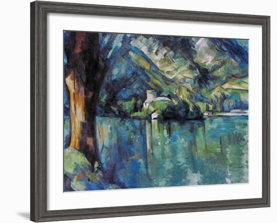 Cezanne: Annecy Lake, 1896-Paul C?zanne-Framed Giclee Print