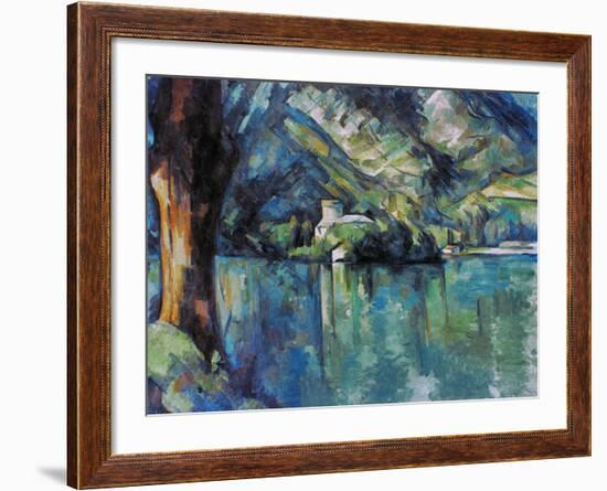 Cezanne: Annecy Lake, 1896-Paul C?zanne-Framed Giclee Print