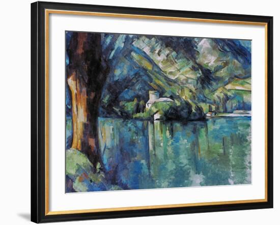 Cezanne: Annecy Lake, 1896-Paul C?zanne-Framed Giclee Print