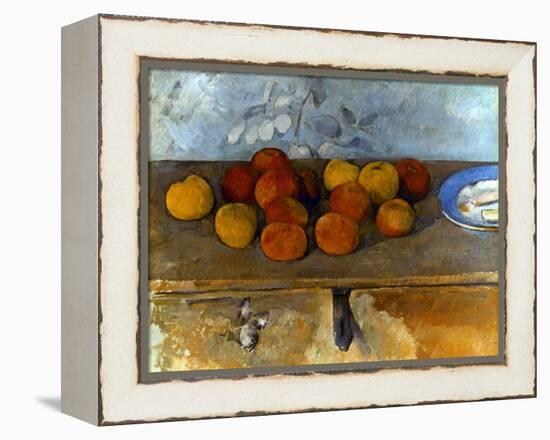 Cezanne: Apples & Biscuits-Paul Cézanne-Framed Premier Image Canvas