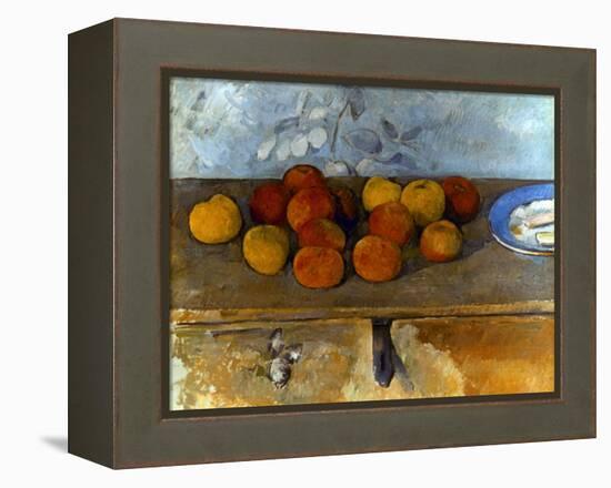 Cezanne: Apples & Biscuits-Paul Cézanne-Framed Premier Image Canvas