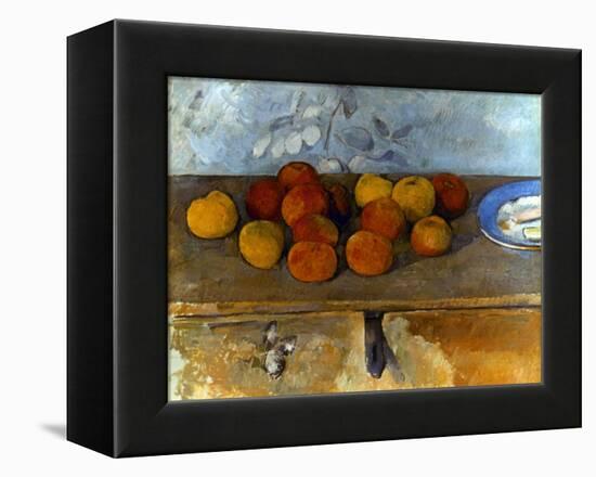 Cezanne: Apples & Biscuits-Paul Cézanne-Framed Premier Image Canvas