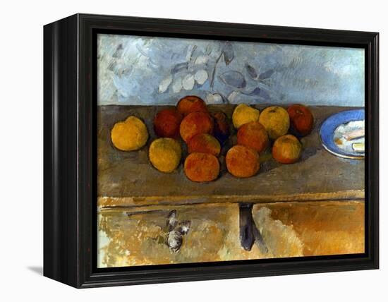 Cezanne: Apples & Biscuits-Paul Cézanne-Framed Premier Image Canvas