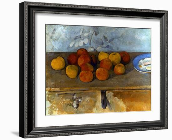 Cezanne: Apples & Biscuits-Paul Cézanne-Framed Giclee Print