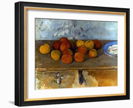 Cezanne: Apples & Biscuits-Paul Cézanne-Framed Giclee Print
