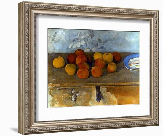 Cezanne: Apples & Biscuits-Paul Cézanne-Framed Premium Giclee Print